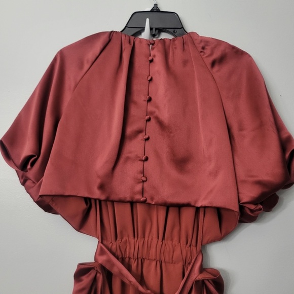 Antonio Melani Troian cut out midi dress with puff sleeves and tie back - Picture 5 of 5